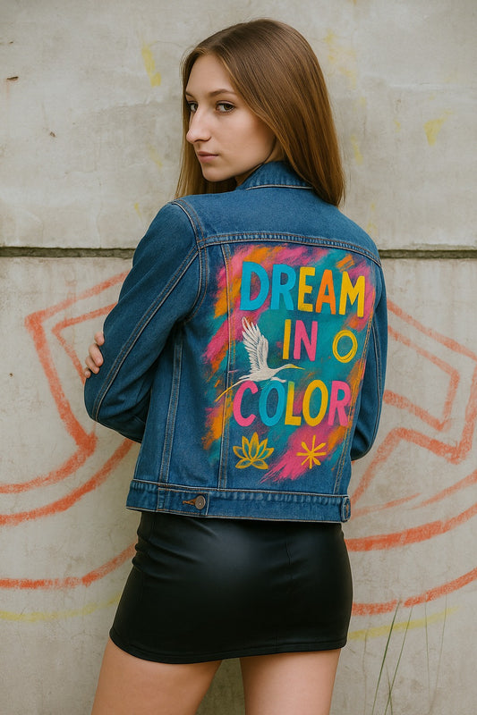 Blue Denim Voltage Statement Jacket